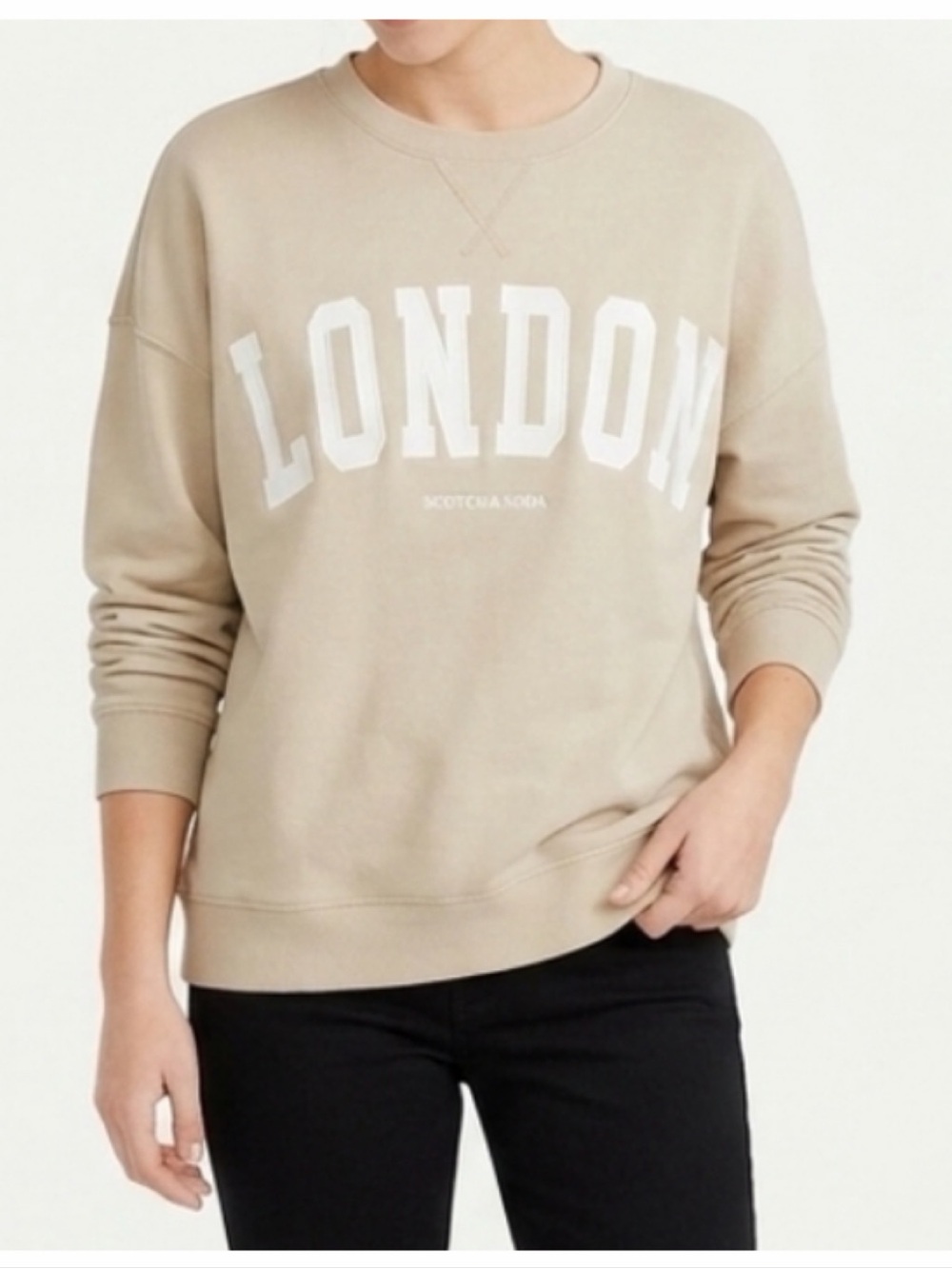 SCOTCH & SODA 100% Cotton ‘London’ Crewneck Sweater